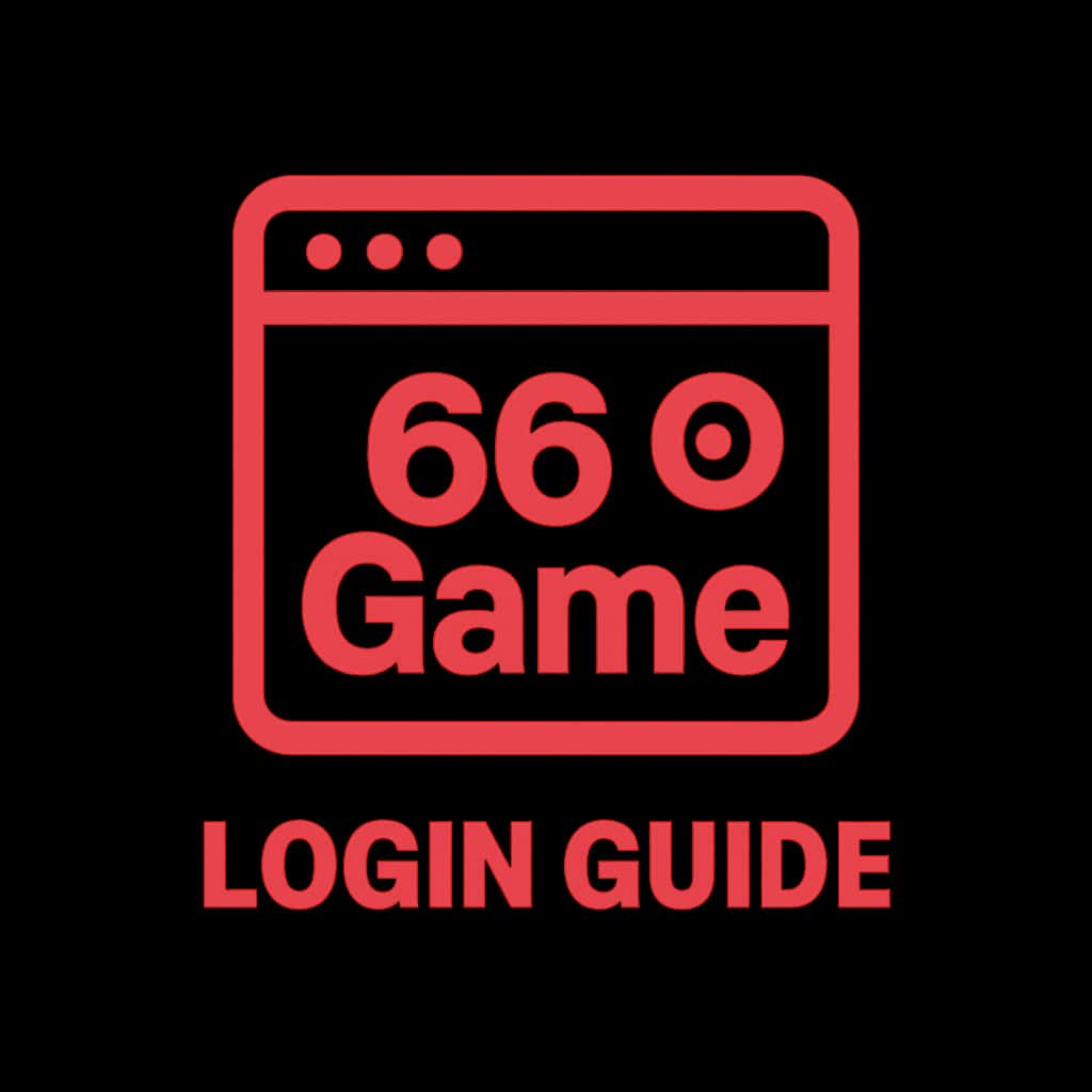 An icon representing the 66 Game Login Guide, designed for clarity and professionalism.