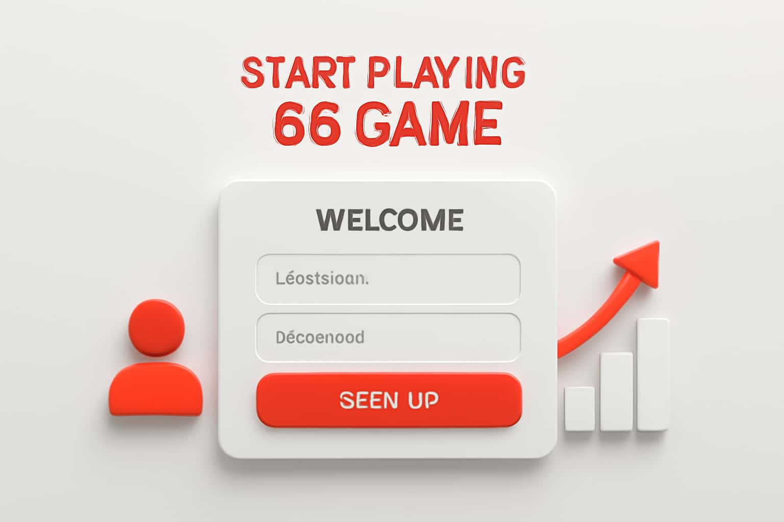 Start Playing 66 Game - Sign Up Interface