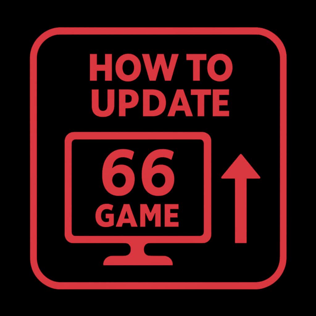 An icon illustrating the update process for 66 Game.